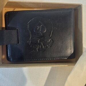 Zero Foxtrot Black Skull Wallet With Box And Dust Cover Rare